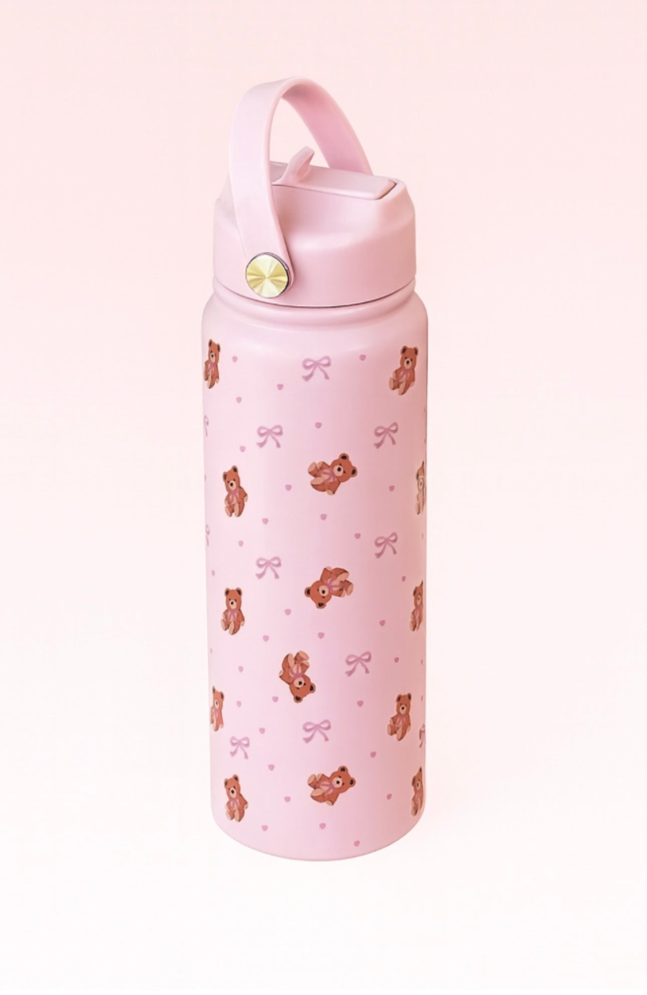 Teddy bow water bottle