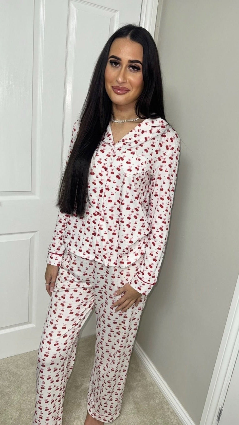 Cherry Bow Pyjama Set