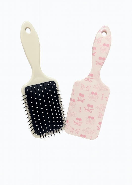 Cherry Bow Hair Brush