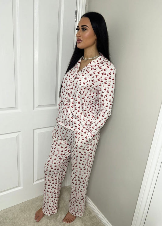 Cherry Bow Pyjama Set
