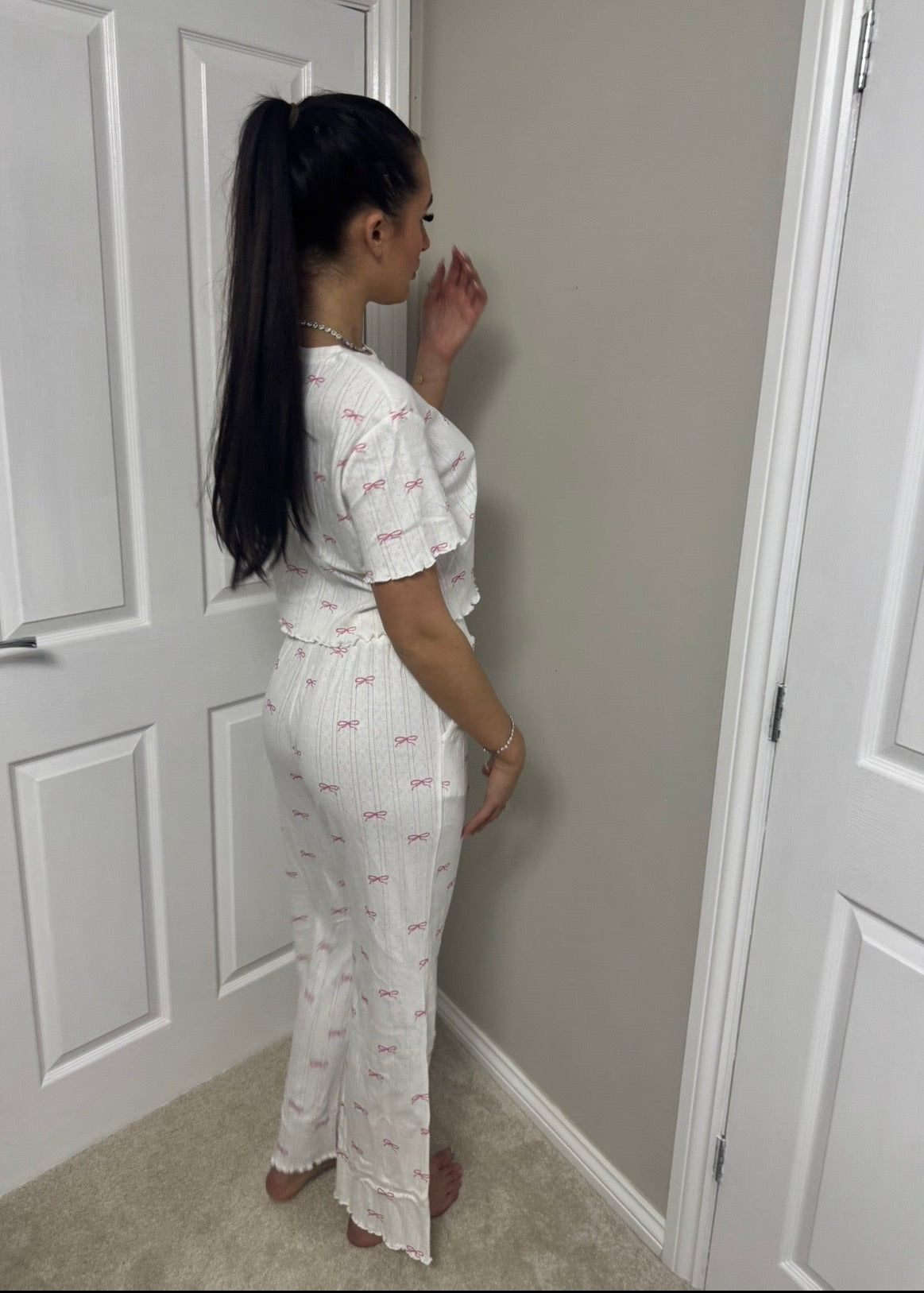 Frilly Bow Pyjama Set