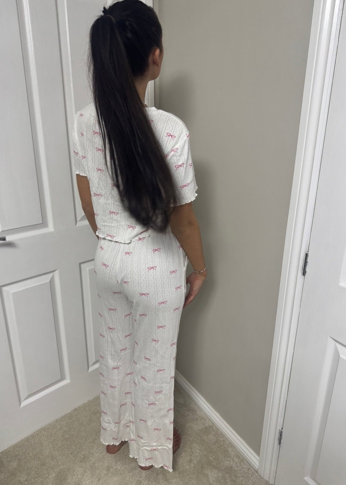 Frilly Bow Pyjama Set