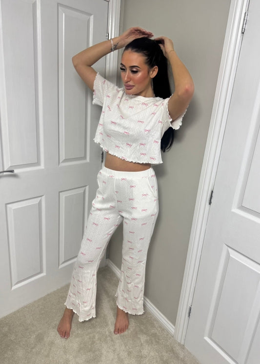Frilly Bow Pyjama Set
