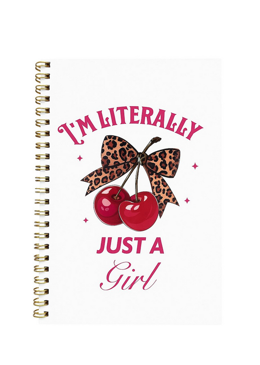 Cherry Spiral Note Book
