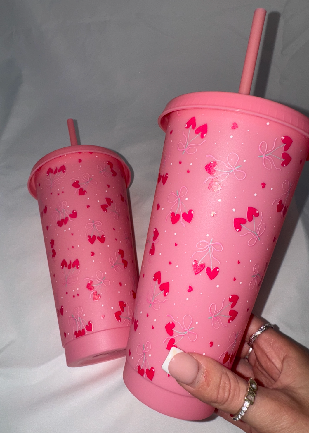 Cherry Heart Reusable Cup